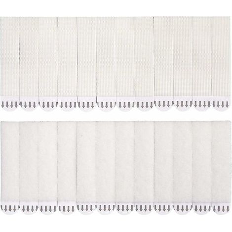 24 pairs (48 strips) of picture hanging strips, drill-free hanging, waterproof hanging strips for photos, frames and decorations, drill-free frame mounting (large) — V (1/5)