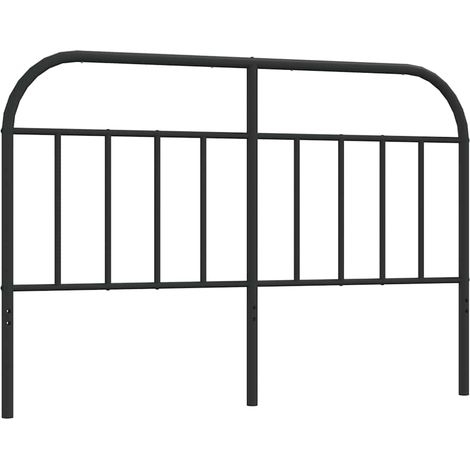 Maison Exclusive - Ersatz-Kopfteil Metall Schwarz 140 cm
