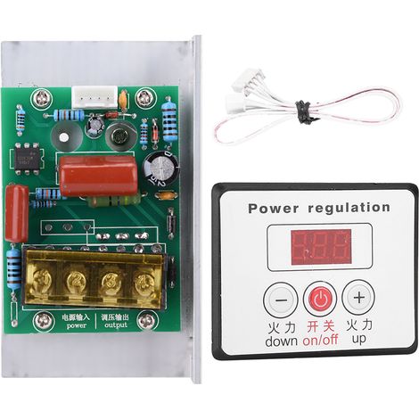 Régulateur de vitesse 6000W SCR Variateur de tension numérique Thermostat AC 220V (1/5)