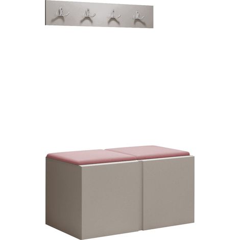 Conjunto para recibidor Pinis VI, Cachemira, 0x0x0cm, Tapiz, Aglomerado laminado, Montada en la pared, Colocada