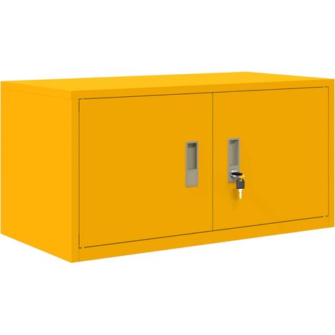 Armario de almacenamiento Amarillo Mostaza 80 x 40 x 40 cm vidaXL