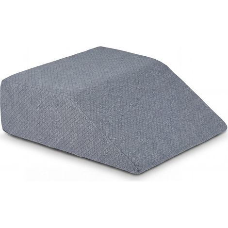 Memory Foam Leg Elevation Cushions, Ergonomic Leg Pillows with Breathable Washable Cover, Elevated Pillow, Gray (1/5)