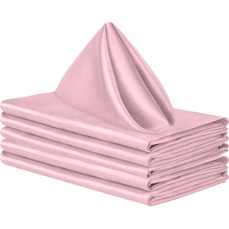 Serviette En Tissu - 43 X 43 Cm - Réutilisable - Pour Restaurant Mariage Fête - Lot De 6 (1/5)