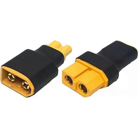 Adaptateur parallèle en plastique pour bricolage : connecteur convertisseur XT60 vers XT30, connecteur parallèle de remplacement pour batterie au lithium ESC-JXLGV (1/4)