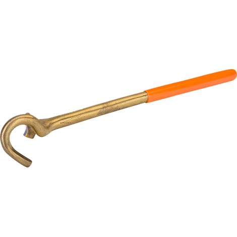 BAHCO - Clé pour valve longue antidéflagrante 36 mm, aluminium bronze, 370 mm (1/3)