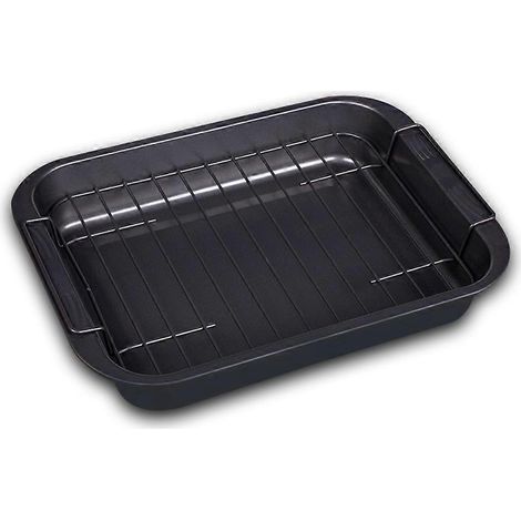 Poêle à Poisson Grillé Antiadhésive avec Grille - Plaque à Pâtisserie pour Gâteaux, Cookies et Pain - Ustensile de Cuisine (1/4)