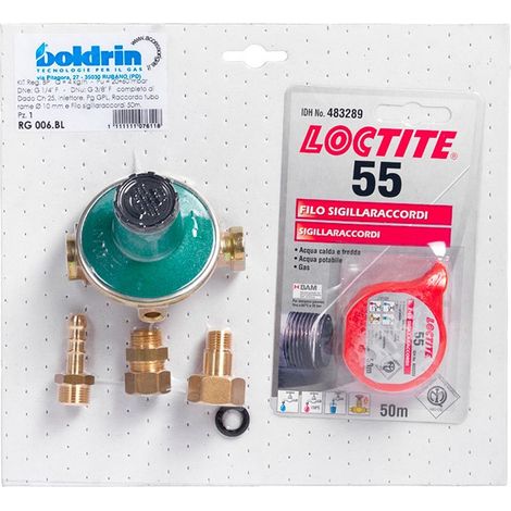 KIT Regolatore bassa Pressione 4 KG/H con accessori