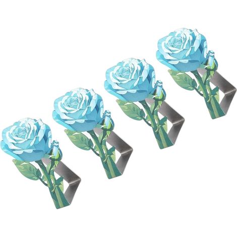 Elegantes pinzas florales para manteles de acero inoxidable para la confección de manteles. (1/5)