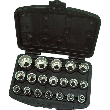 Serie 19 chiavi bussola 1/2 multilock Fervi 0795/2