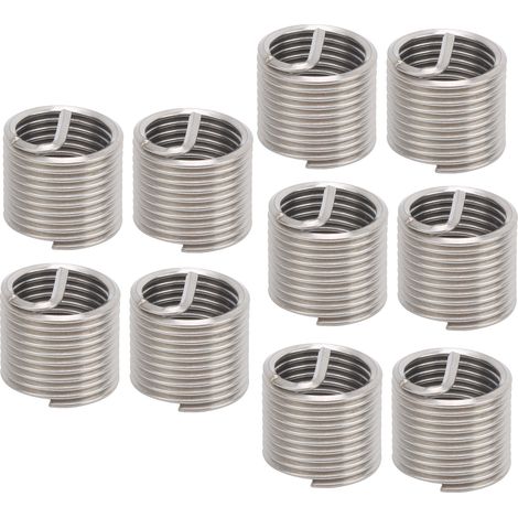 10 Pièces Douilles Filetées M18 x 21.5mm, Manchons de Protection en Acier pour Quincaillerie et Bricolage