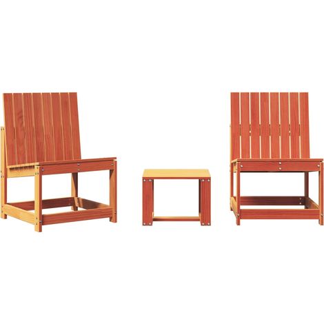 Maison Exclusive - Juego de muebles jardín 3 pzas madera maciza p (1/5)