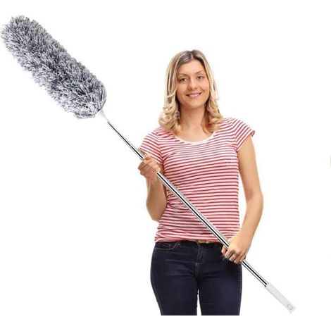 Plumeau télescopique lavable, extra long extensible, pour les toiles d'araignées au plafond (2,8 m) (1/5)