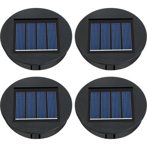 Lampes Solaires de Rechange, Panneau Solaire Lanterne Couvercle de Rechange, 4PC Lampe Solaire de Rechange pour Lantern 8cm,Remplacement de Couvercles (1/5)