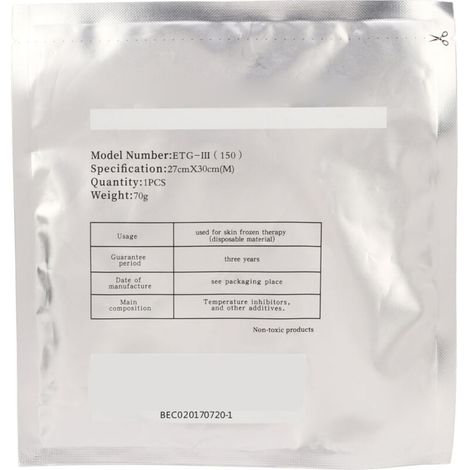 Membrane Épaississante Anti-Gel pour Machine de Cryolipolyse 70g