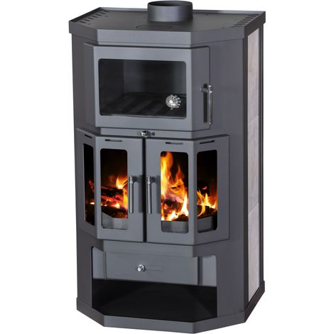 Victoria Kaminofen Taro 2F mit Backfach und 9,51 kW (1/4)