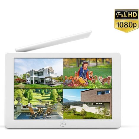NVR NVS009 WiFi 10,1 pollici:fino a 8 telecamere, app SriHome, copertura WiFi 60 metri, uscita HDMI/VGA/MIPI, audio integrato (1/5)