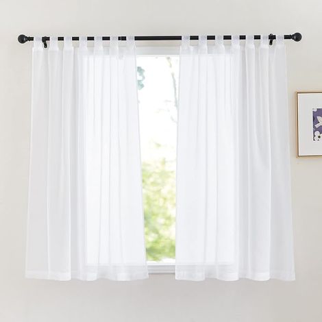 Net Curtains White – Short Curtain for Small Windows (1/4)