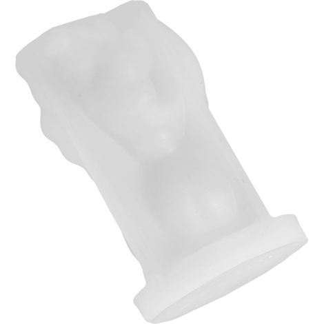 Moule en Silicone Bougie Crâne Réutilisable Blanc, Halloween (1/5)