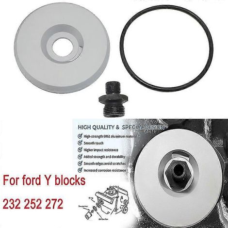 Ölfilteradapter aus Billet-Aluminium für Ford Y-Block, Schraubanschluss, Ausführung 232, 252, 272, 292, 312, Autozubehör für 352 Thunderbirds (1955–1957) (1/5)