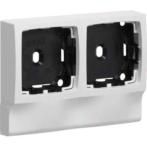 Support double appareillage saillie Legrand pour ATA12x20, blanc paloma (ATA122499010) (1/2)