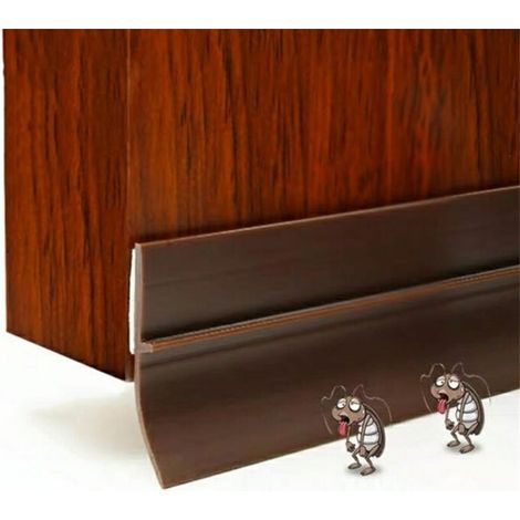Self-adhesive bottom door sealing strip, dustproof, soundproof, weatherproof, brown