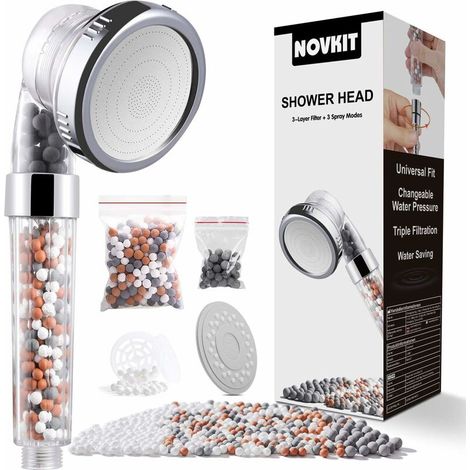 Shower Head Anti Limescale Water Saving High Pressure System (1/5)