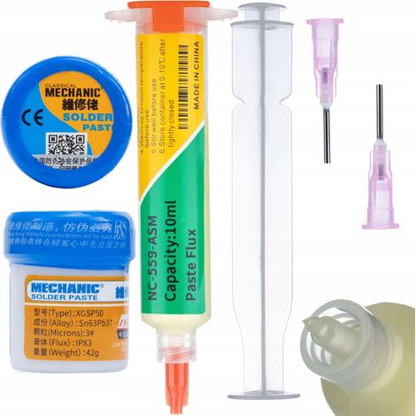 Rosfix Flux fondente in siringa NC-559-ASM+Pasta saldante (stagno liquido) XGSP50 42g 183
