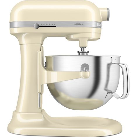 KitchenAid 5KSM60SPXEAC Batidora de varillas 375 W Crema de color, Gris, Acero inoxidable