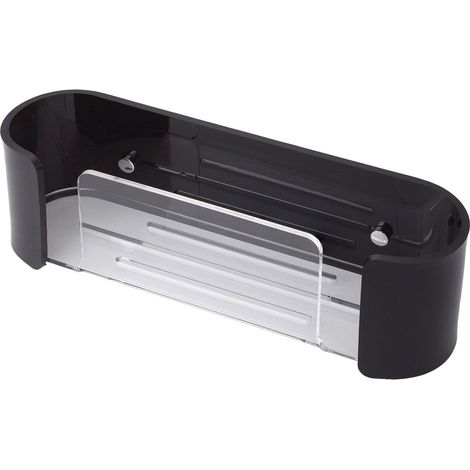 PRIMASTER Duschkorb Acryl schwarz 30,5 x 9 x 85 cm (1/3)