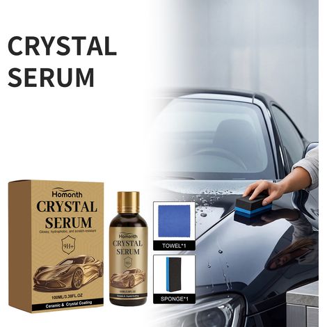Car Ceramic Coating Kit: Car Paint Restoration, Brightening, Stain Resistance, and Convenient Care Coating Set -- 100ml1, Sponge1, Towel1 -- BIEMMEDUE (1/5)