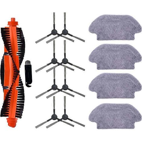 Pièces détachées et accessoires pour aspirateur robot GENIO LASER L800 : brosse principale, brosse latérale, serpillière HEPA. (1/5)