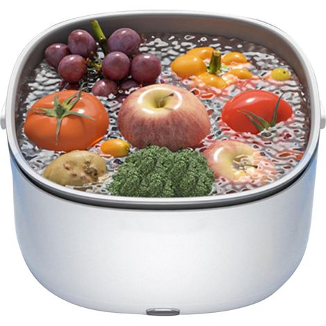 Nettoyeur ultrasons fruits légumes, purification technologie sonore, élimine impuretés pesticides résidus profondeur
