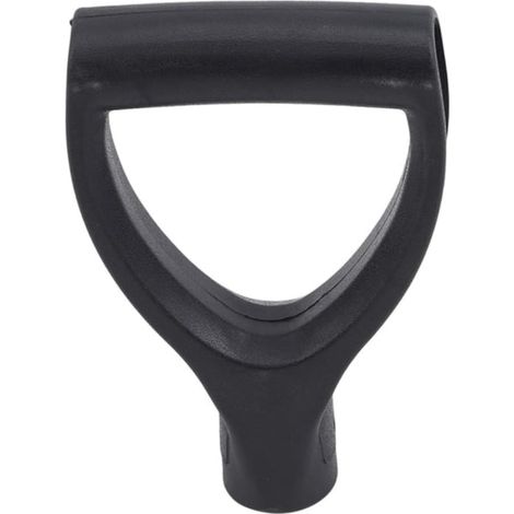 Molded Plastic Handle Shovel Replacement Handle Fork Shovel Digging Power Tool Snow Removal Shovel Plastic Handle, Black (1/2)