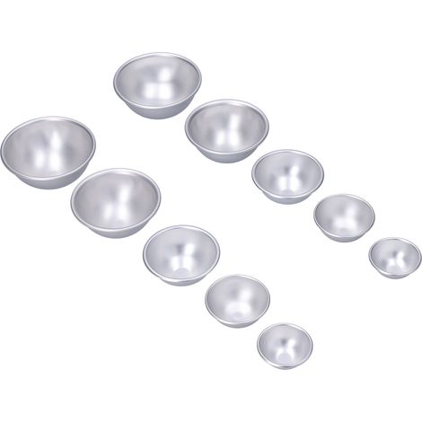Moule à boules de sel de bain DIY, portable, en alliage d'aluminium, pour la cuisson de gâteaux mousse, ensemble n° 5 (1/5)