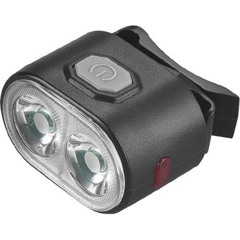 Phare avant vélo rouge blanc rechargeable USB lumineux compact montage facile accessoire pour VTT (1/5)