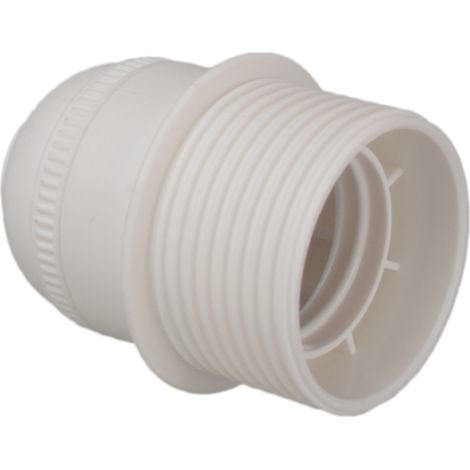 Portalámparas E27 4A 250V cuerpo roscado T blanco