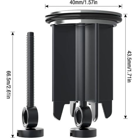 Bouchon Bonde Lavabo,2 PCS Premium Bouchon Evier Universel Bouchon d Evier, Inoxydable et Anti-Calcaire, pour Lavabo Bidet, Salle de Bain (40mm)