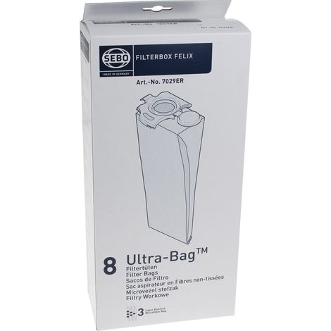 Sebo - bolsa para aspiradora - filtro - dart4 / dart2 / felix - s7029er - 4012615702909
