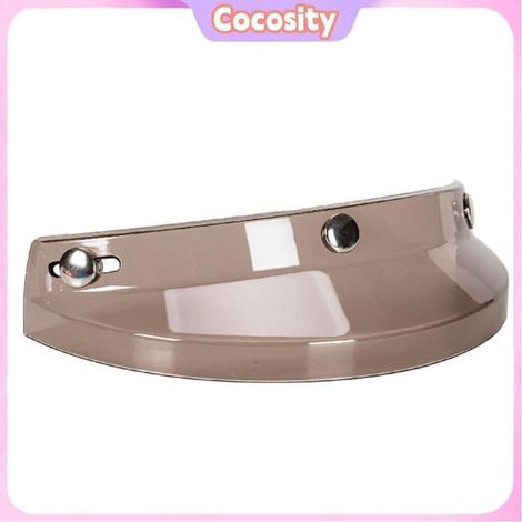 Cocosity Visière de moto à 3 boutons-pression Visière universelle pour moto, 3 boutons-pression, auto combinaison Orange Gris (1/5)