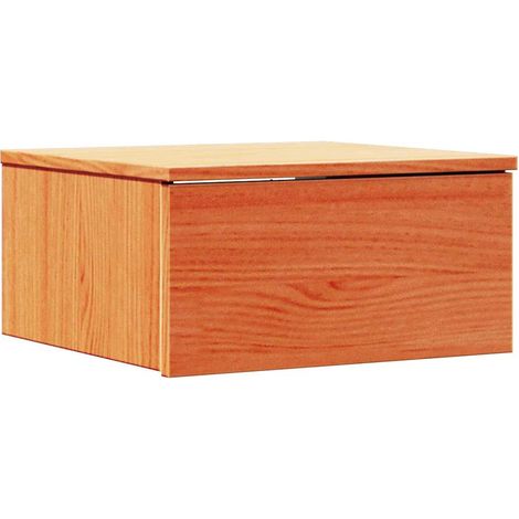 Maison Exclusive - Comodino con cassetto Marrone cerato 37 x 35 x 18,5 cm