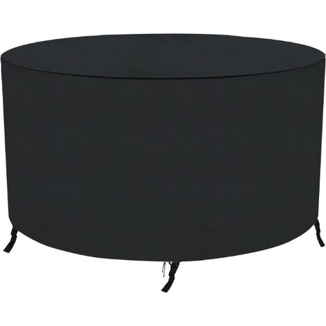 Housse de protection pour meubles de jardin ronde et imperméable en rotin 180 x 90 cm