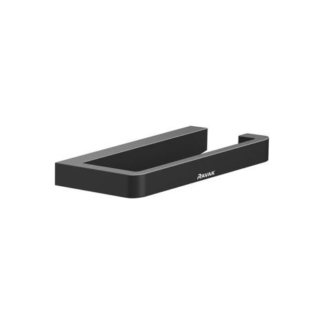Ravak 10° - Portarrollos de papel higiénico, 145 mm, negro X07P565 (1/5)