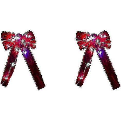 Décoration de Noël LM Christmas : nœud lumineux transparent avec ruban lumineux Wuqx STM 25-26 (1/5)