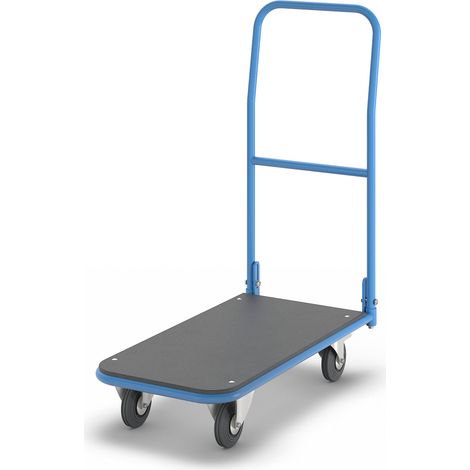 eurokraft pro, Chariot plate-forme, plateau en MDF, avec barre (1/5)