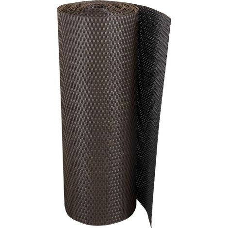 Rollo de Ratán Trenzado (Marrón Oscuro) 90x300 cm (1/5)