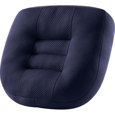 Coussin rehausseur auto bleu marine durci, assise haute renforcée pour meilleure vision et confort prolongé en conduite (1/5)