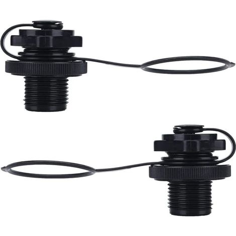 2 Pcs Valve de Bateau Gonflable, Valve à vis Universelle, Valves d'air Adaptateur de Soupape Bouchons, pour Gonflable en Caoutchouc Canot Raft Piscine Piscine Bateau De Pêche