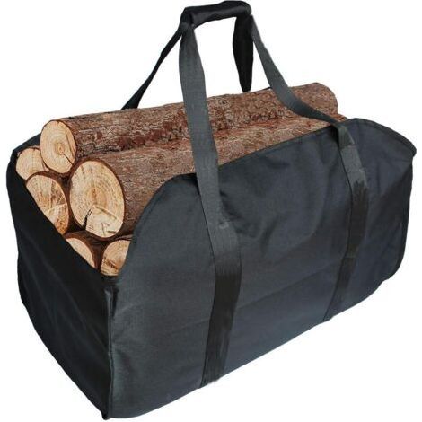 Log Rack and Tote Bag - Heavy Duty Extra Large - Ideal for Fireplaces, Wood Stoves, Firewood, Camping, Beach, Landscaping (1/4)
