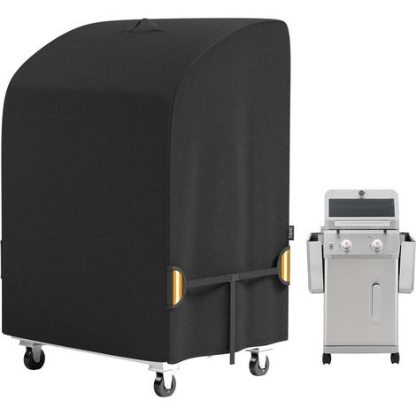 Wetterfeste Gasgrill Abdeckhaube 420D für 2-Brenner Grills mit Seitenablage 82x61x110cm (1/5)