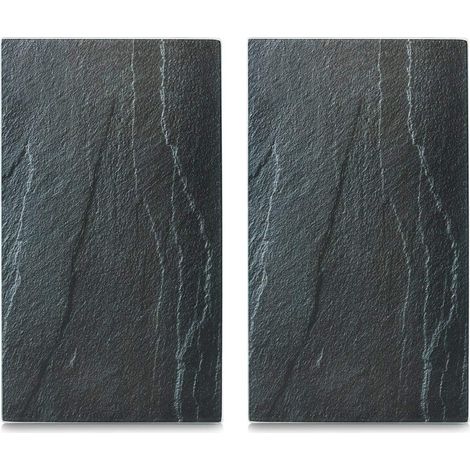 Lot de 2 Planches à découper Verre Gris 30 x 30 x 52 cm (1/5)